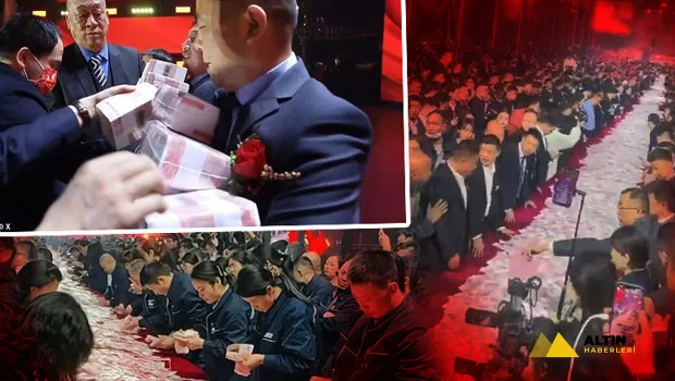 Ziyafet masasında 26 milyon dolarlık ikramiye: Çinli firmanın çalışanları 'Neden altın dağıtmıyorsunuz?' diye soruyormuş