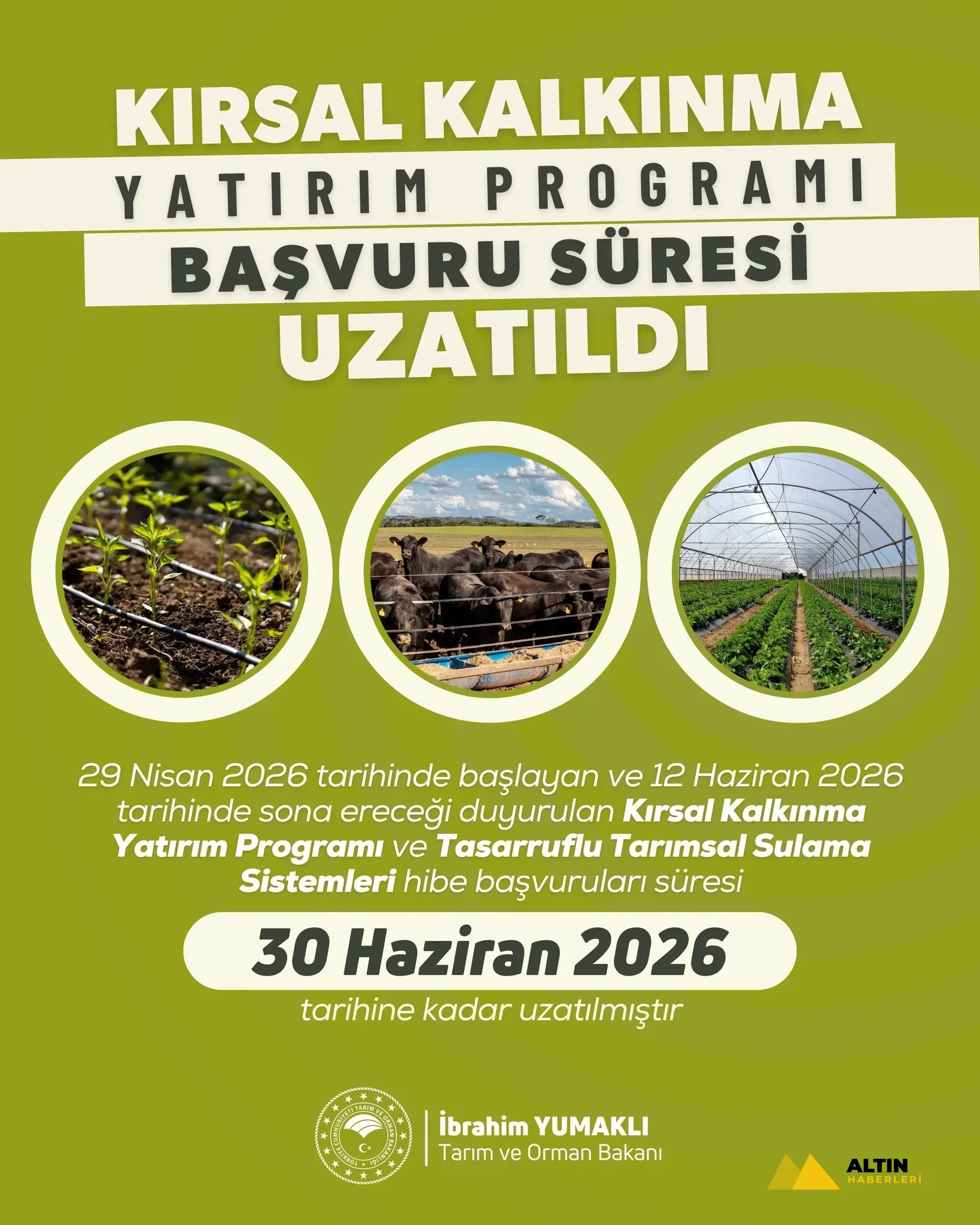 Kırsalda bereketi artıracak destek: Hibe programında süre uzatıldı!