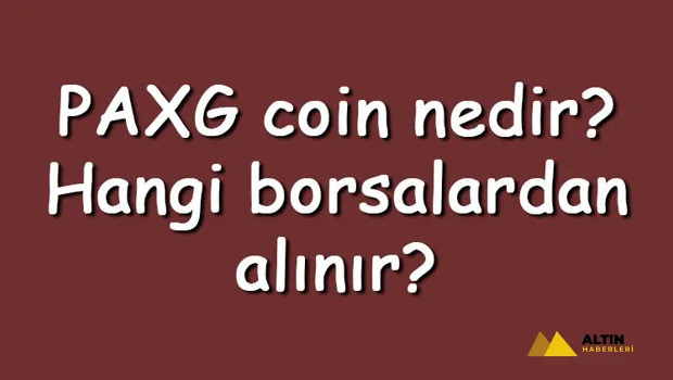 PAXG coin nedir? Hangi borsalardan alınır? PAX Gold ne zaman çıktı? Ne iş yapar?