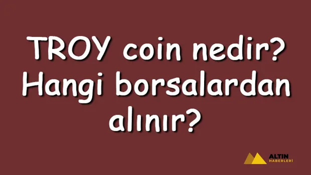 TROY coin nedir? Hangi borsalardan alınır? TROY ne zaman çıktı? Ne iş yapar?