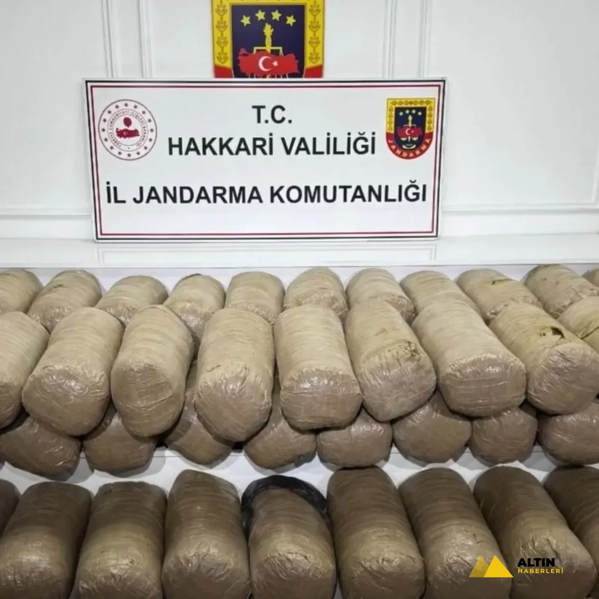 Hakkari'de operasyonda 503 kilogram esrar ele geçirildi